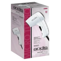 Andis MicroTurbo Turmalin Seramik İyonik Saç Kurutma Makineleri, Beyaz