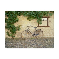 Marka Güzel Sanatlar 'Bisiklet Turckheim Fransa Rengi' Monte Nagler'den Tuval Sanatı