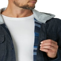 Wrangler erkek Uzun Kollu Kapşonlu Astarlı Flanel Gömlek Ceket