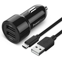 PowerBear Araba USB Adaptörü [24W 4.8A] Çift USB Bağlantı Noktası Araç Adaptörü
