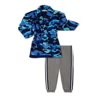Freestyle Revolution Erkek Çocuk Pijama ve Peluş Bornoz Seti, 3'lü, 4-12 Beden