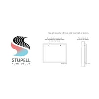 Stupell Industries Tropikal Okyanus Esintisi Çiçek Sınır Yaz İfade Grafik Sanatı Gri Çerçeveli Sanat Baskı Duvar