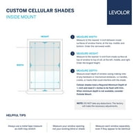 Custom Essentials Koleksiyonu, kablosuz ışık filtreleme hücresel gölge, Krem, 1 4 Genişlik 72 Uzunluk