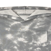 Wonder Nation Erkek Kısa Kollu Kapüşonlu Tişört, Beden 4- & Husky