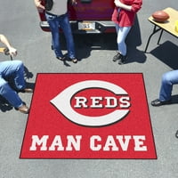 - Cincinnati Reds Man Cave Kuyruk Kapısı Halısı 5'x6'