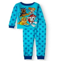Pençe Devriye Yürümeye başlayan çocuk uzun kollu pamuklu rahat Pijama, Set