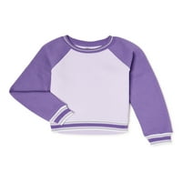 Athletic Works Kız Çocuk Polar Sweatshirt, Beden 4- & Plus