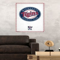 Minnesota Twins - Logo Duvar Posteri, 22.375 34