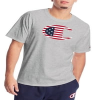 Şampiyonu erkek Yurtsever Stars & Stripes C-Logo Grafik Olimpiyatları Tee Gömlek, boyutları S-2XL, şampiyonu Erkek