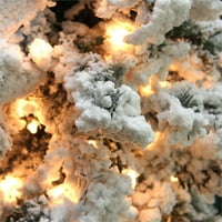 7.5 'Önceden aydınlatılmış yoğun akınlı çam orta yapay Noel ağacı - açık ışıklar