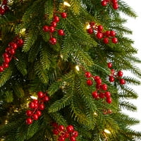Bükülebilir Dalları ile Neredeyse Doğal 7 'Prelit LED Victoria Köknar Yapay Noel Ağacı