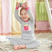 Gerber Bebek Kız ve Toddler Kız Mi N Maç Pamuk Sıkı Fit Pijama, Set
