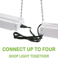 4FT LED mağaza ışığı, Bağlanabilir Yardımcı mağaza ışıkları, Garajlar, Atölyeler, Bodrumlar, Asma veya Gömme Montajlı,