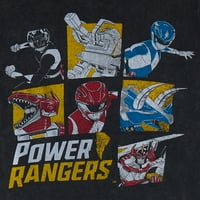 Power Rangers Erkek Retro Grafikli Tişört, 2'li Paket, 4-18 Beden