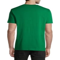Aziz Patrick Günü Şans İrlandalı ve Şanslı erkek ve Büyük erkek grafikli tişört, 2'liPaket