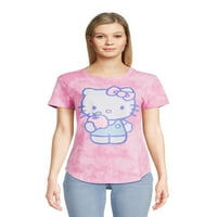 Hello Kitty Bayan Batik Grafikli Tişört, Beden XS-XXXL