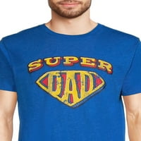 Babalar Günü Süper Baba erkek ve Büyük erkek Grafik Tee, Boyut S-3XL