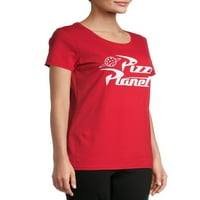 Pixar Kadın Pizza Gezegen kısa kollu grafikli tişört