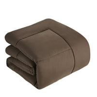 Lüks Çikolata 7 parçalı Yatak Bir Çanta içinde Alternatif Yorgan Seti, Dolu