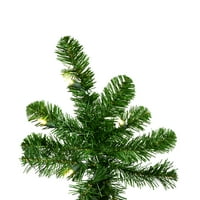 Vickerman 9 'Yeşil baş aşağı Yapay Noel Ağacı, Sıcak beyaz LED Dura aydınlatmalı ışıklar