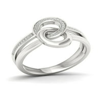 1 10Ct TDW Pırlantanın Gümüş söz yüzüğü