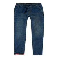 Gümüş Jeans A.Ş. Erkek Skinny Fit Polar Astarlı Pull-On Denim Kot Pantolon, 4-16 Beden