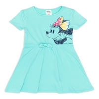 Minnie Mouse Kız Çocuk Kısa Kollu Elbiseler, 4-12 Beden
