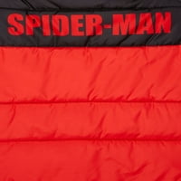 Örümcek Adam Erkek Kapşonlu Kirpi Kışlık Mont, 4-12 Beden