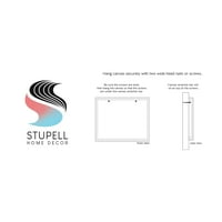Stupell Industries Merhaba Ben Zaman Yıpranmış Rustik Tahıl Desen Grafik Sanat Galerisi Sarılmış Tuval Baskı Duvar