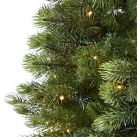 Neredeyse Doğal 6.5 'Prelit LED Ladin Yapay Noel Ağacı, Yeşil
