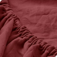 Çıplak Ev Gülağacı Sandwashed Mikrofiber Levha Seti, Kırışıklık Dayanıklı, Derin Cep, Kraliçe