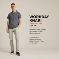 Dockers Erkek Slim Fit İş Günü Haki Akıllı Fle Pantolon